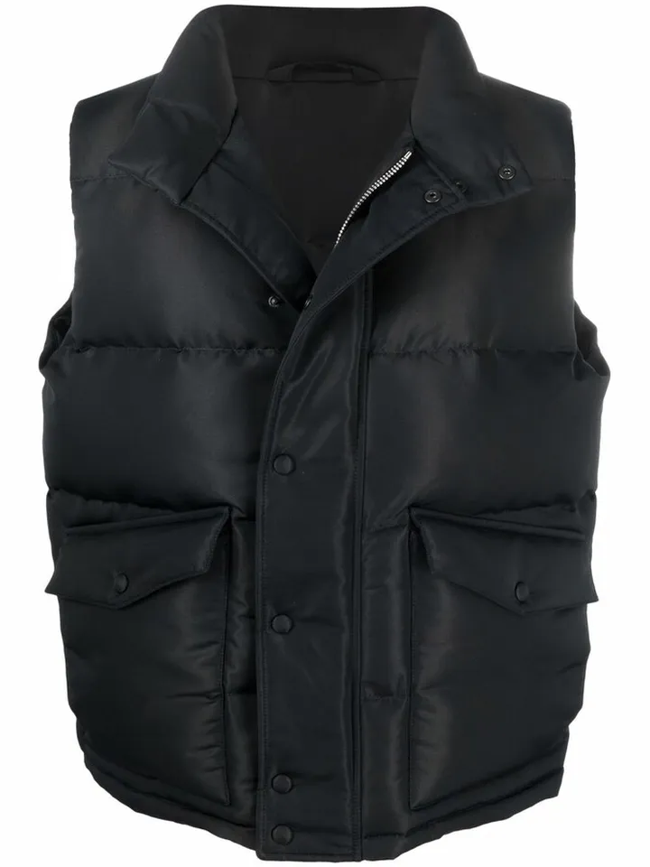 Graffiti-Print Padded Gilet