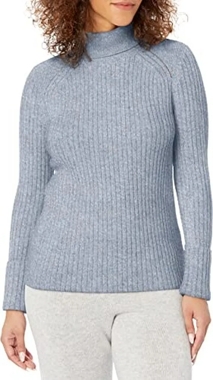 Club Monaco Women's Sig Mix Rib Turtleneck