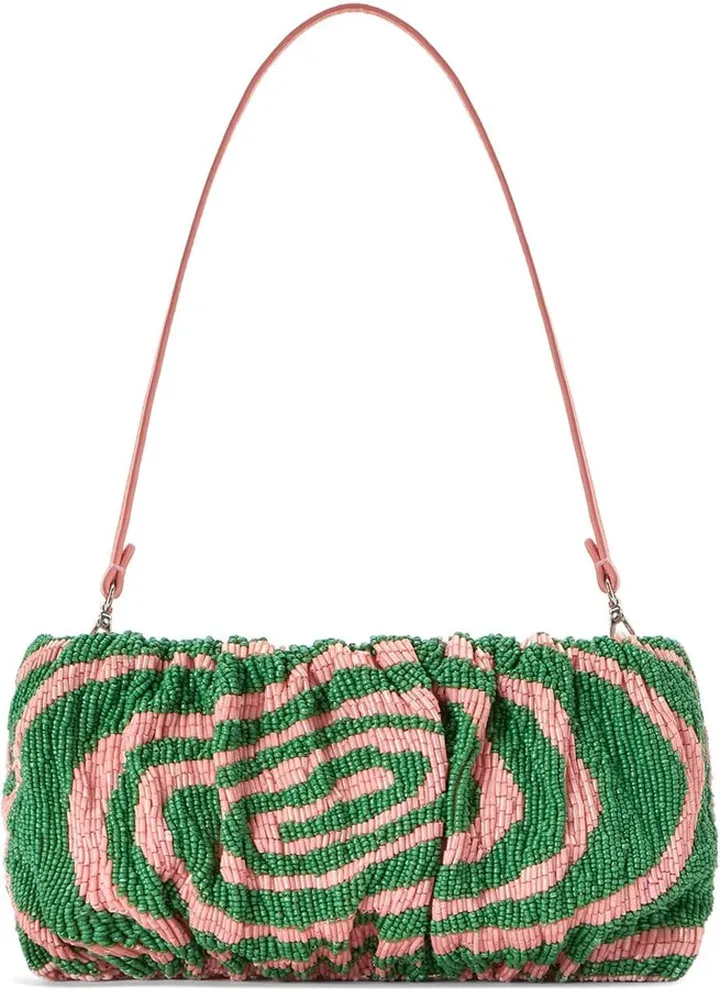 Bean beaded convertible shoulder bag