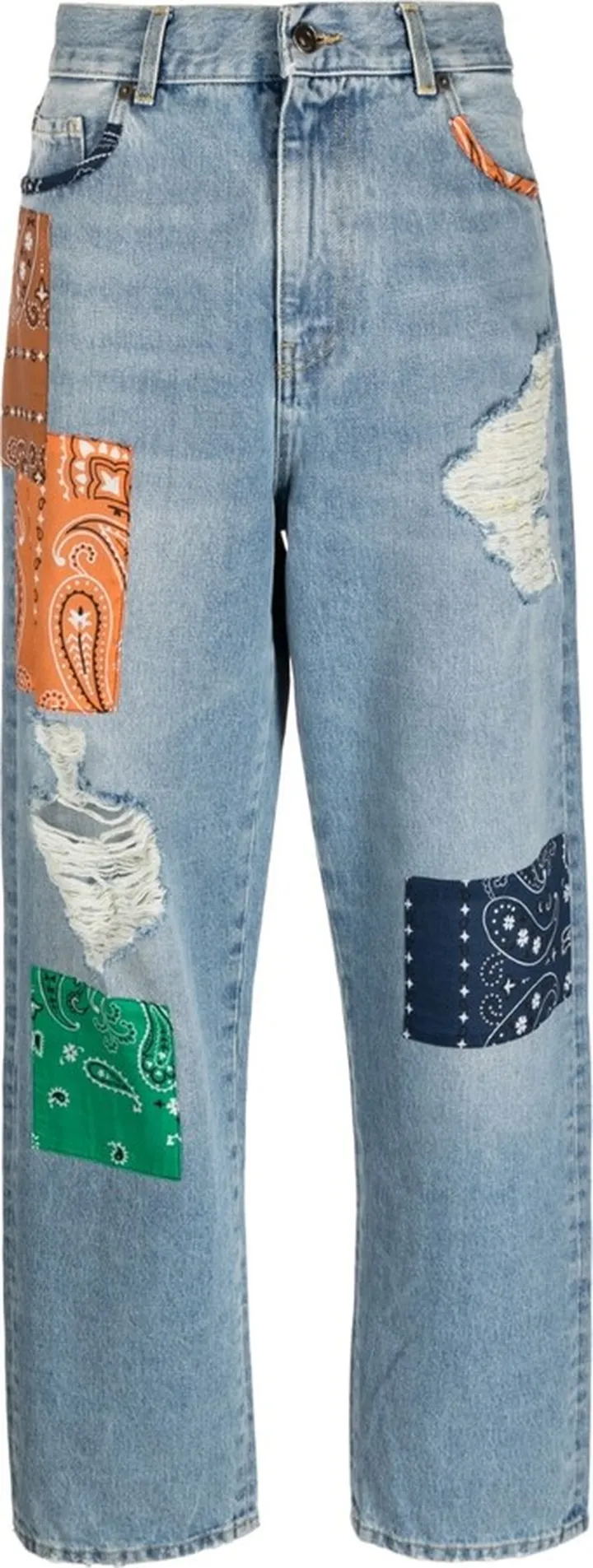 ALANUI- Patchwork Denim Jeans