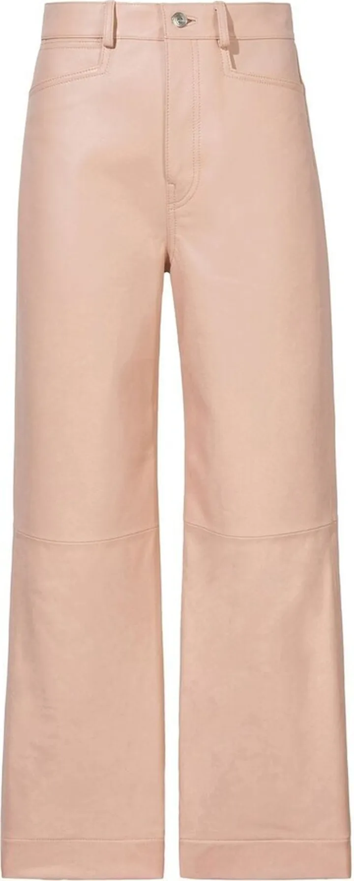Cropped Leather Trousers