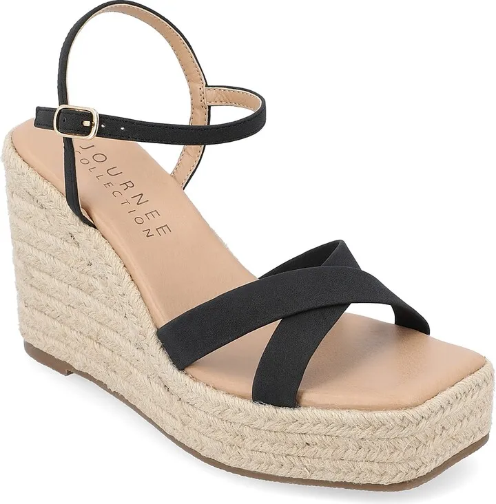 Journee Collection Raniya Espadrille Wedge Sandal