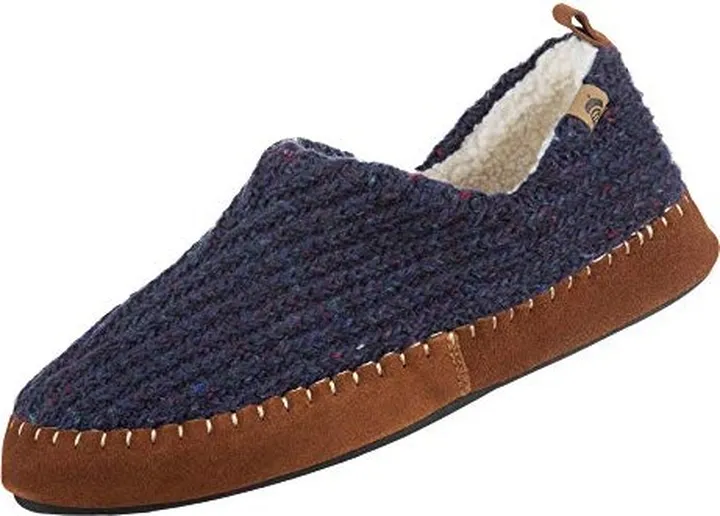 Acorn mens Camden Recycled Moccasin With Berber Lining Slipper