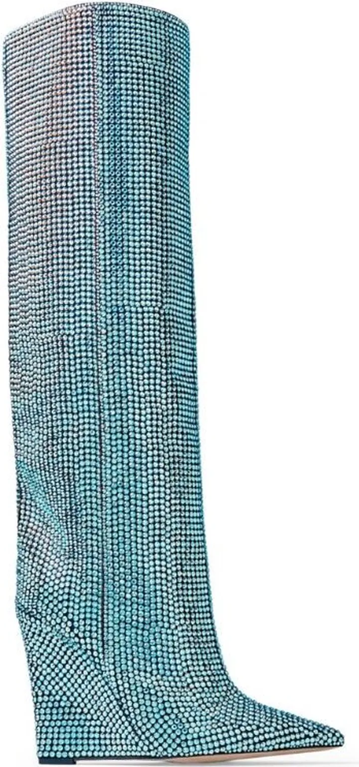 Jimmy Choo Blake 110 Embellished Knee-High Boots