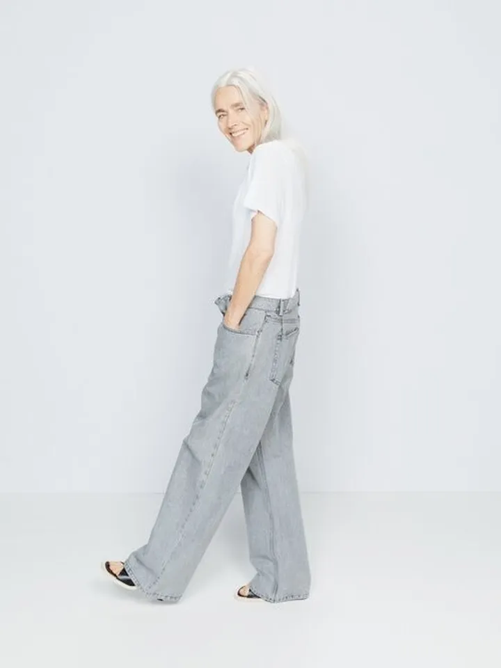 Fold Organic-cotton Dad Baggy Boyfriend Jeans