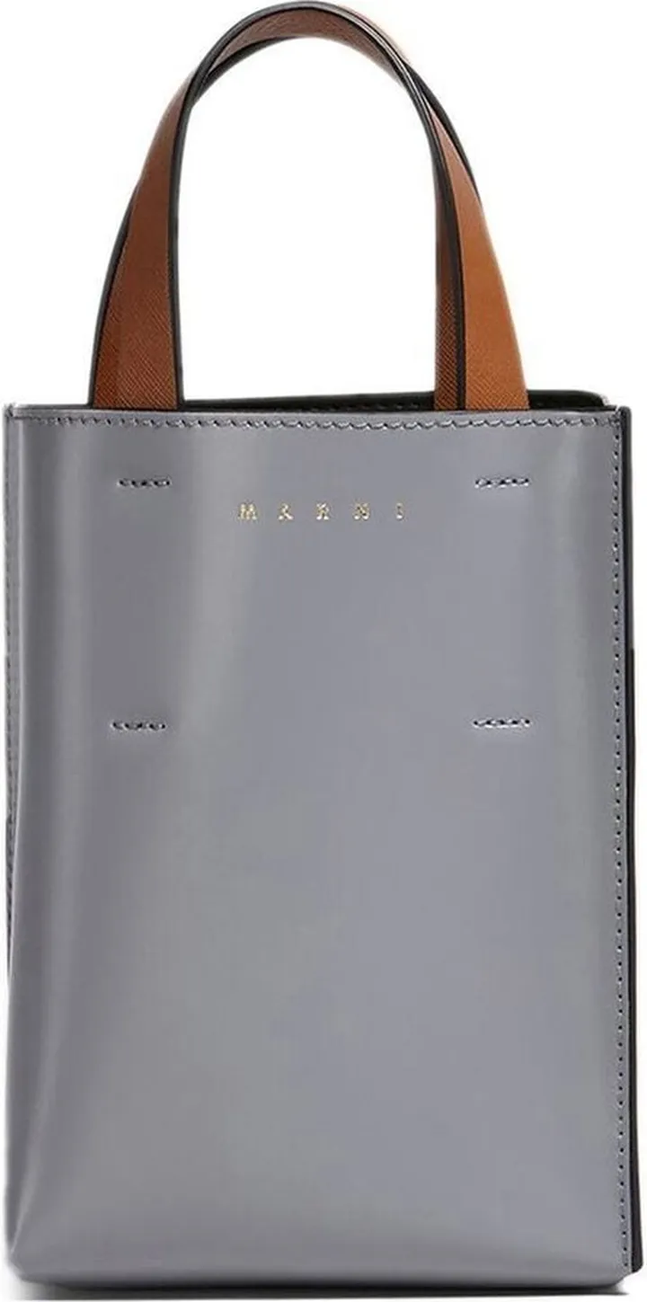Museo two-tone leather tote bag