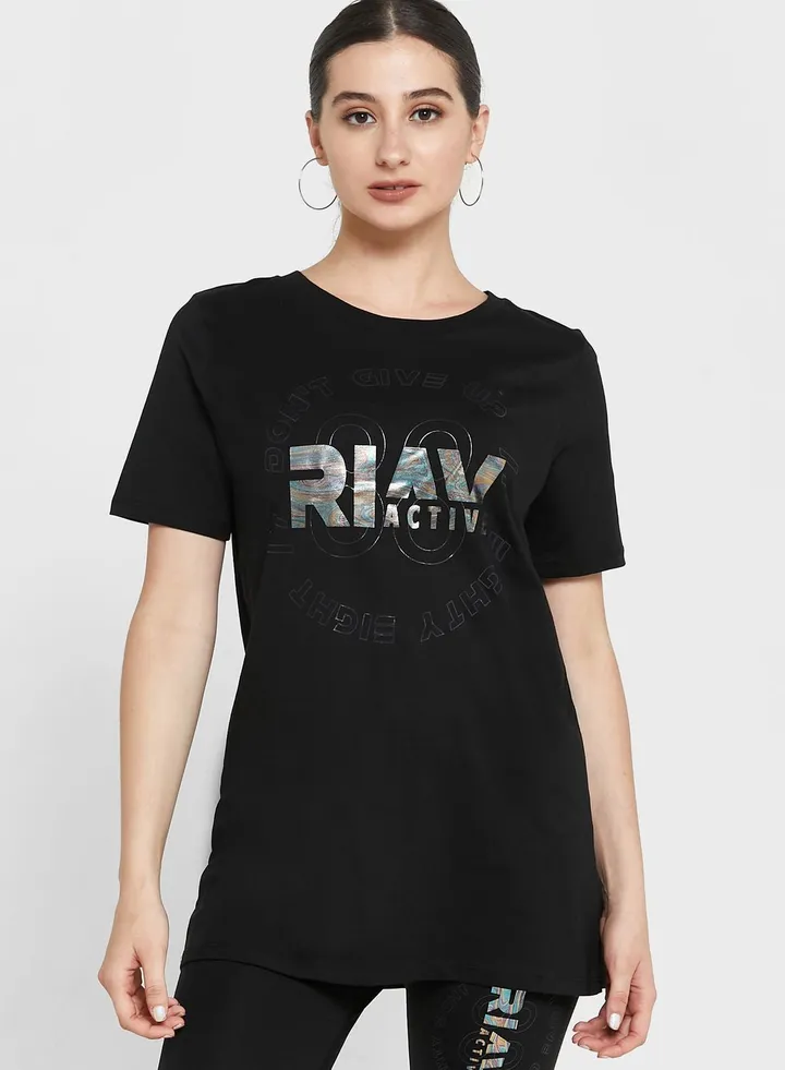 Crew Neck Graphic T-Shirt