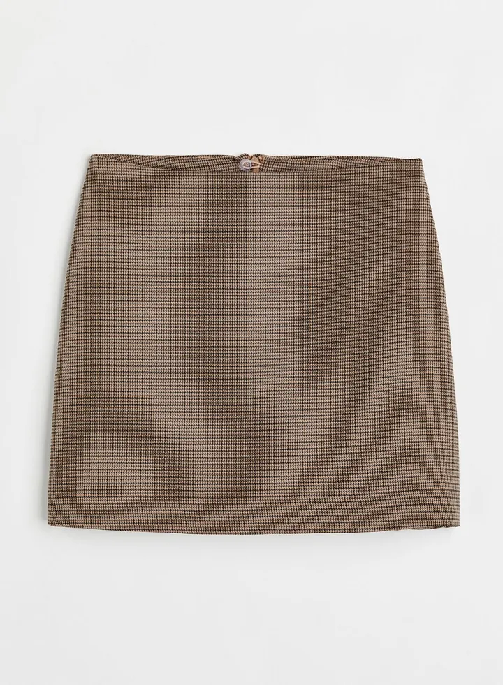 Checked Mini Skirt