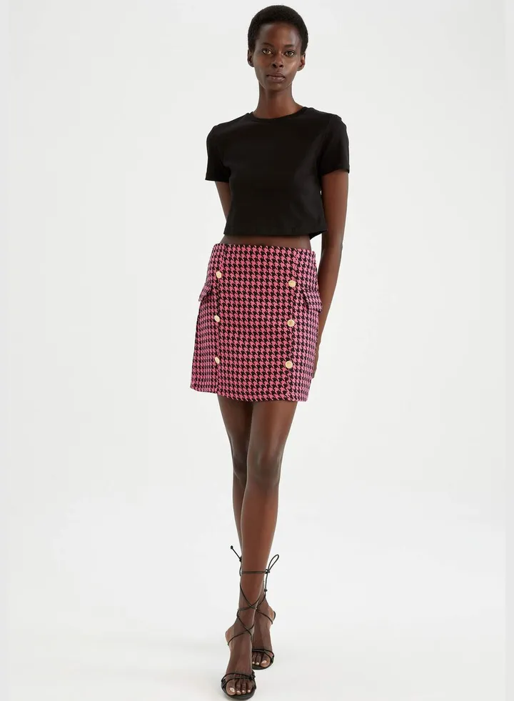 Woman A-Line Woven Skirt