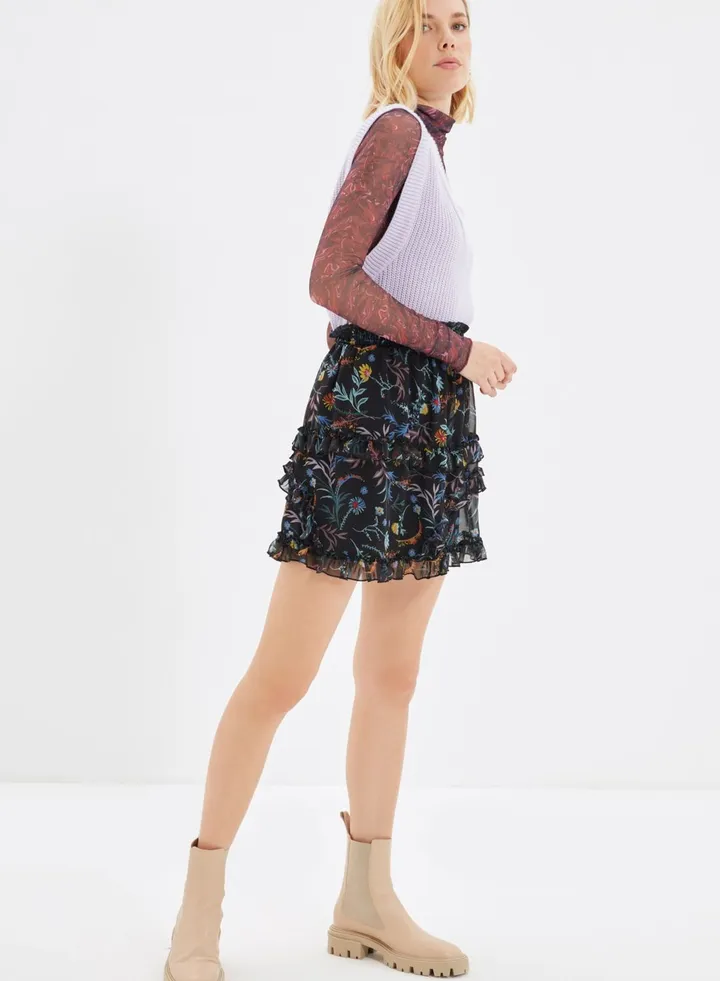 Knitted Mini Skirt