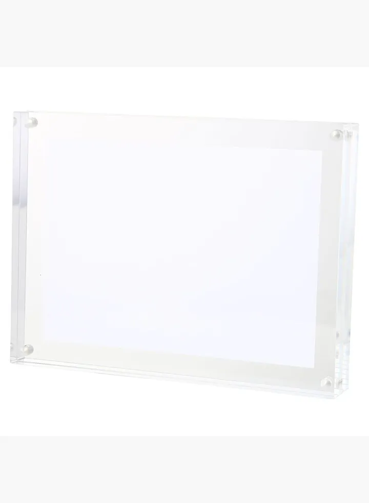Acrylic Magnetic Photo Frame, 150 x 30 x 201 mm, XL, Clear