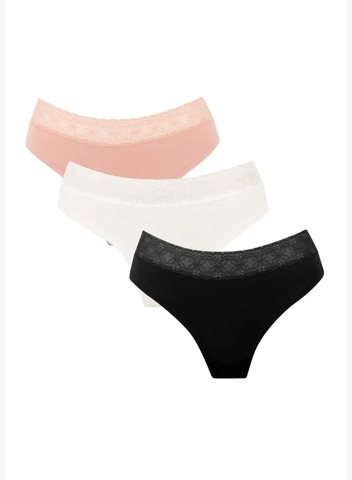 Woman 3-pack Package Slip Brazillian