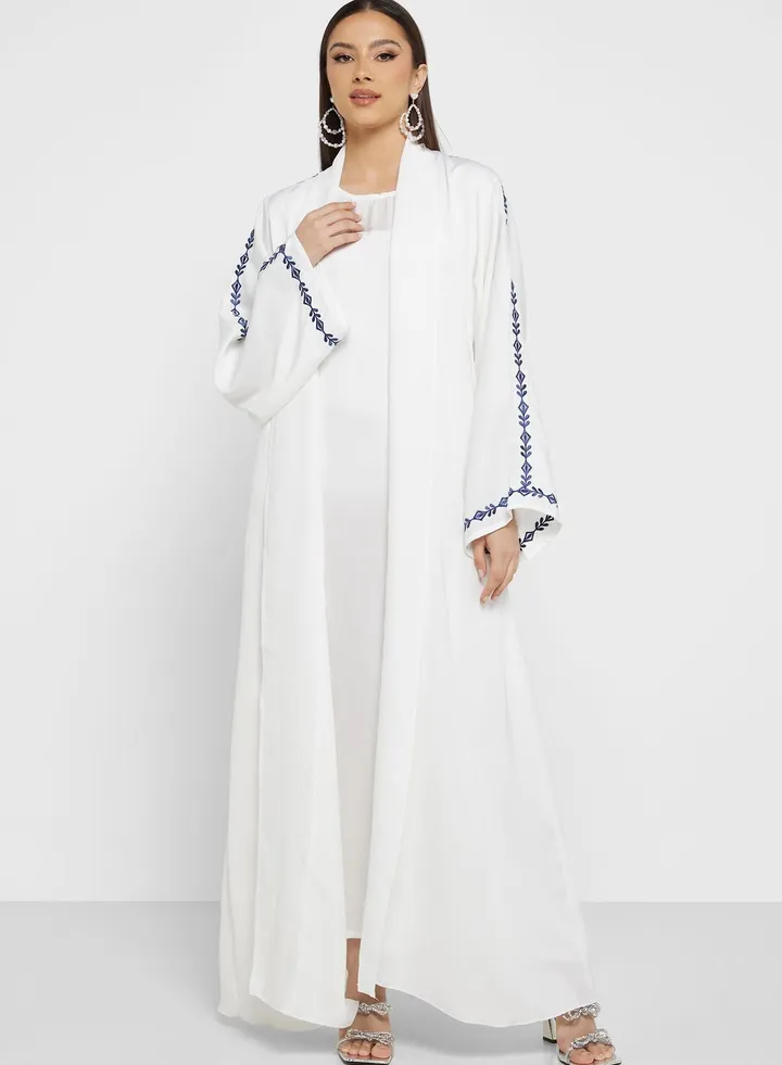 Wide Sleeve Embroidered Abaya