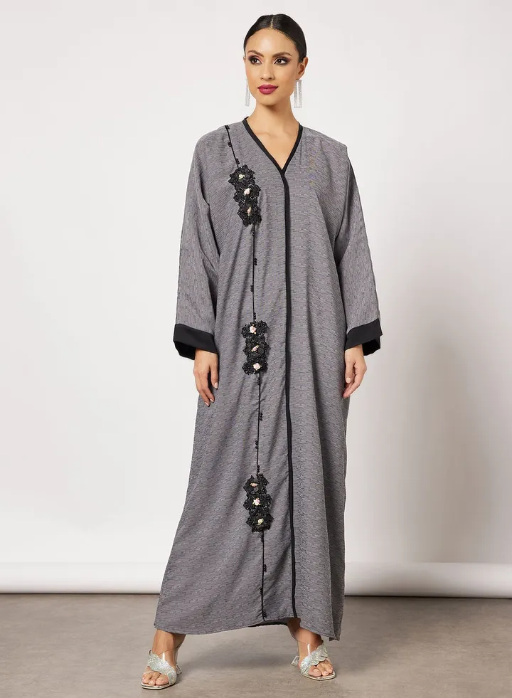 Plain Black Jersey Abaya