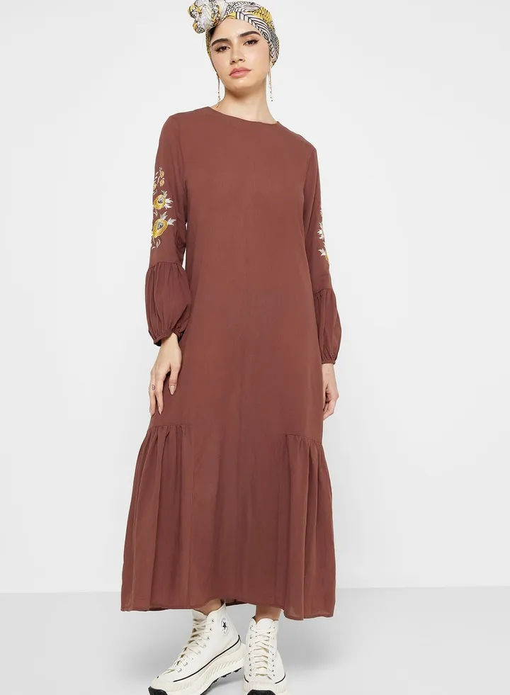 Embroidered Detail Dress