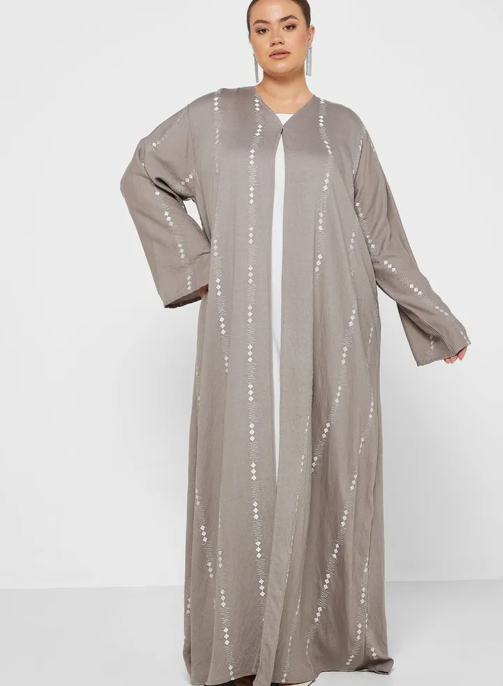 Print Detail Abaya