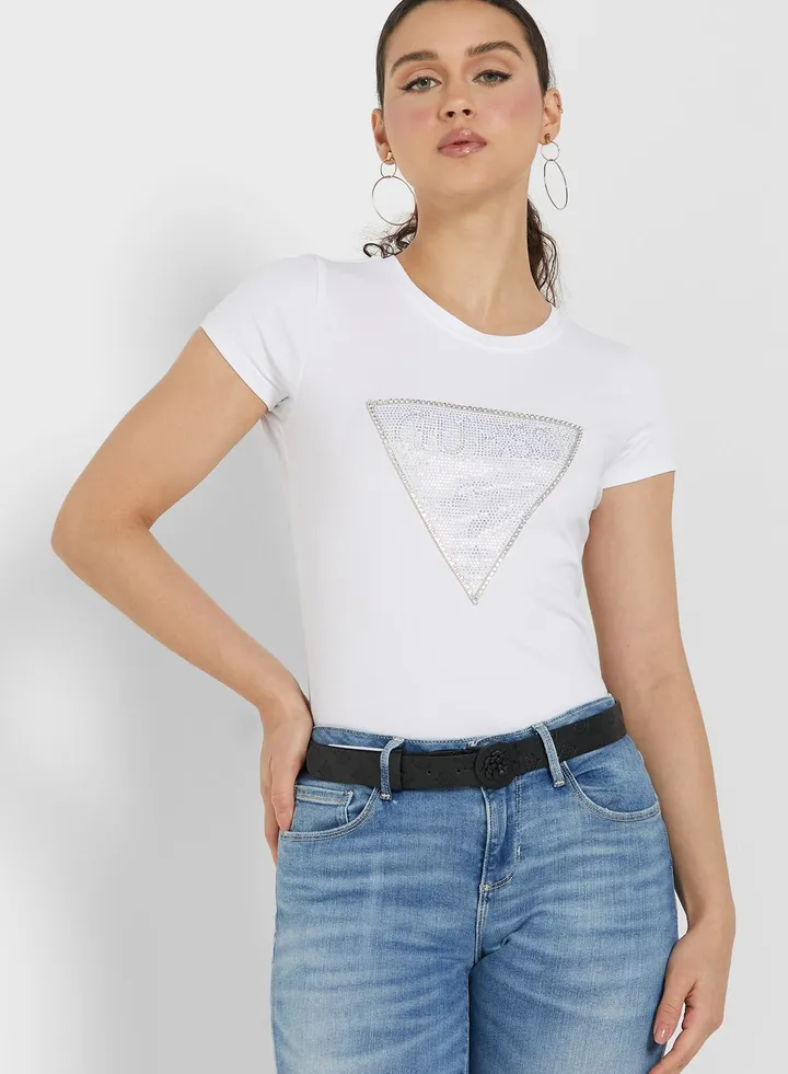 Crew Neck Graphic T-Shirt
