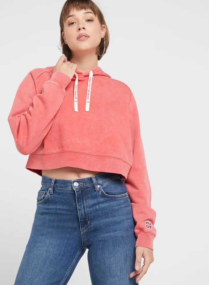 Drawstring Graphic Hoodie