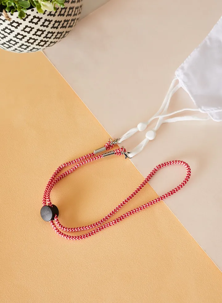 Braided Red Mask Chain