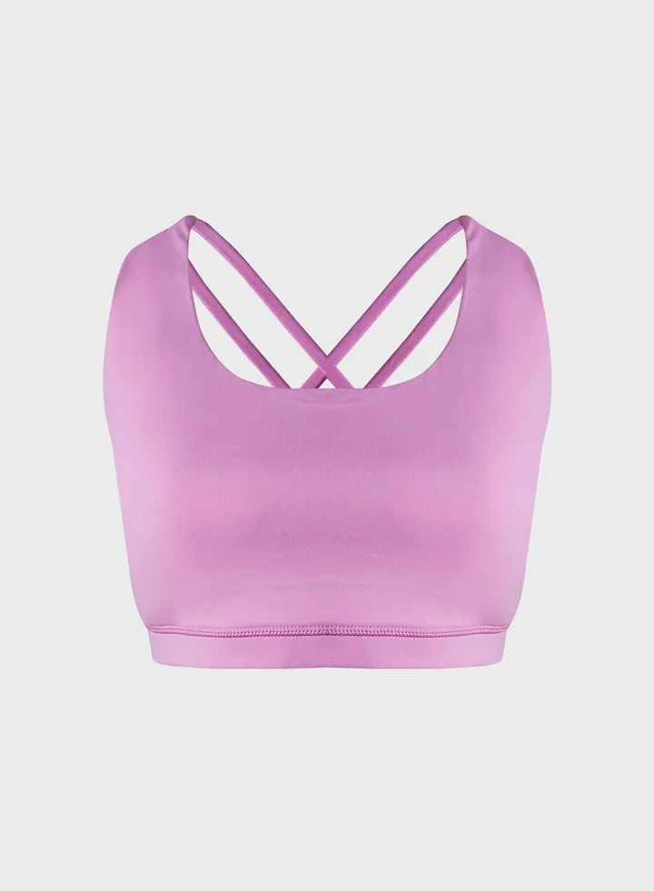 Knitted Crop Sports Bra