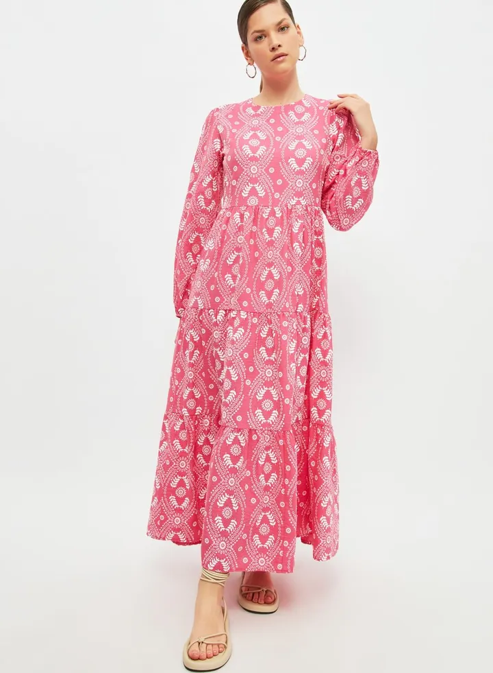 Crew Neck Knitted Dress
