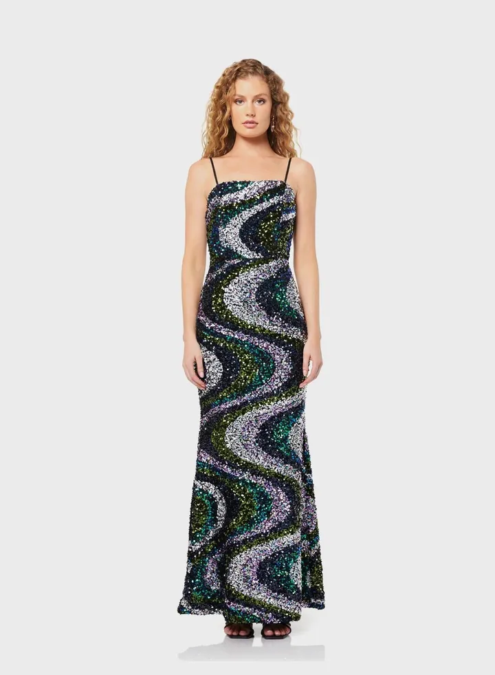 Strap Detail Pleated Dress