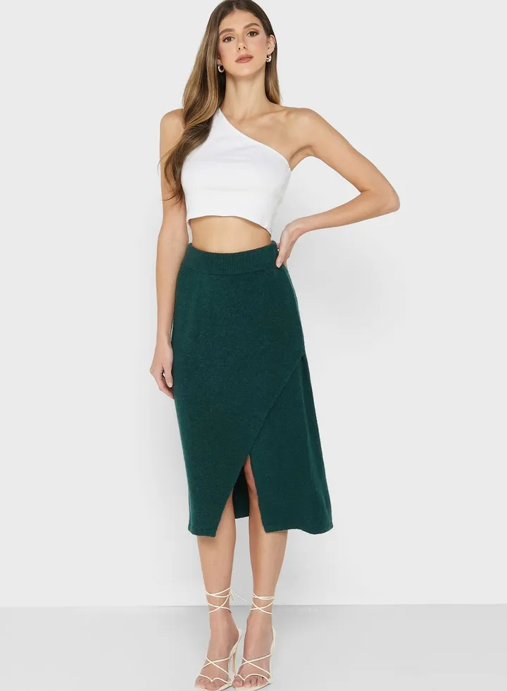 Knitted Wrap Skirt
