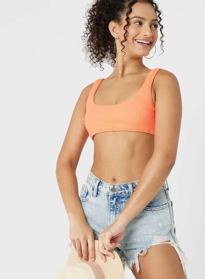 Scoop Neck Bikini Top
