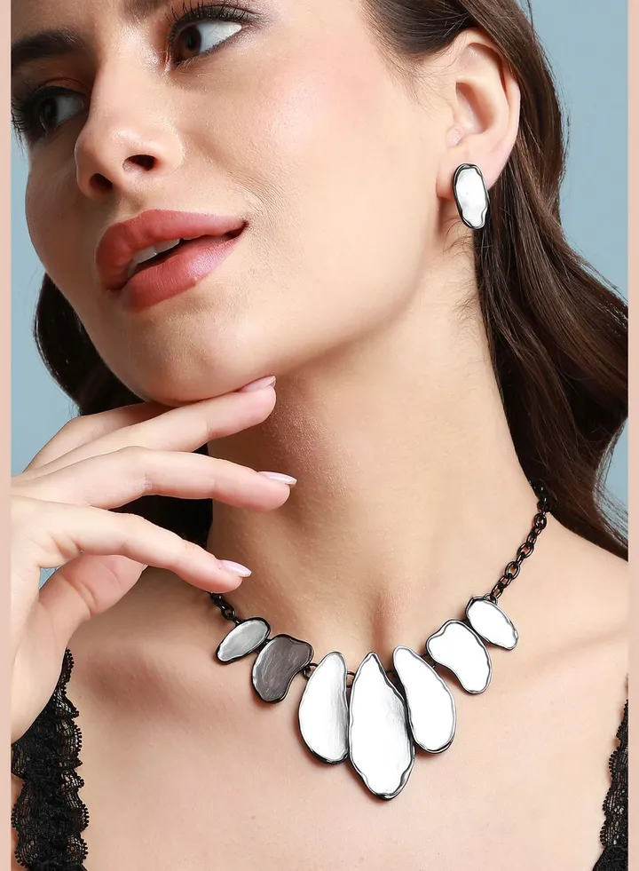 Trendy Designer Party Wear Necklace and Earring Set For Women