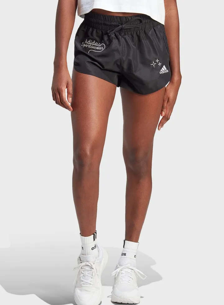Scribble Woven Shorts