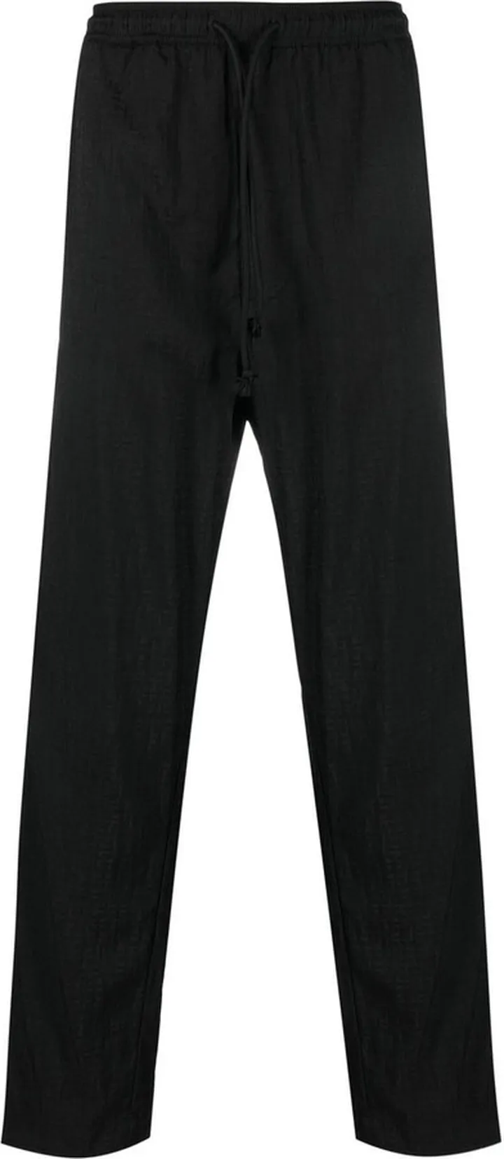 Logo-Jacquard Straight-Leg Trousers