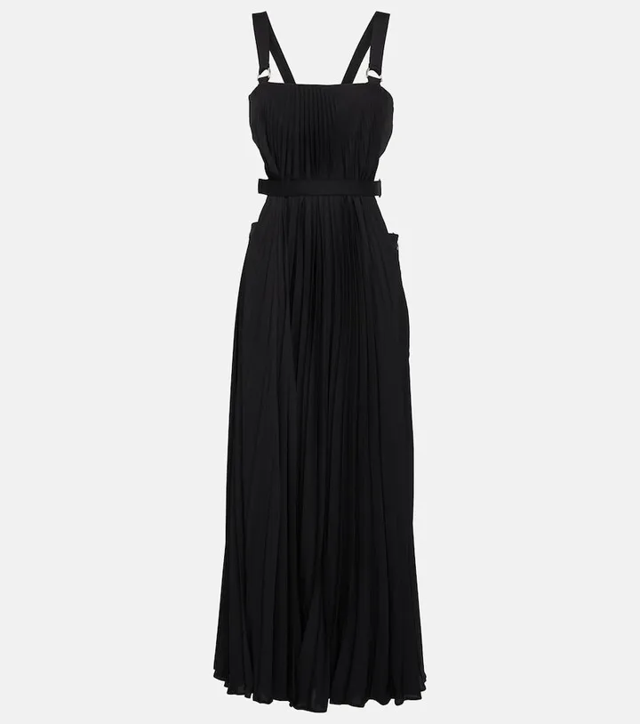 Pleated midi dress