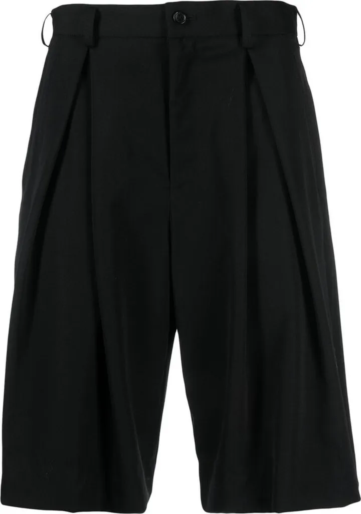 Pleat-Detail Tailored Shorts