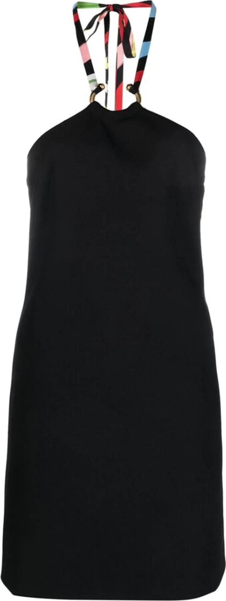 Halterneck Tie-Fastening Minidress