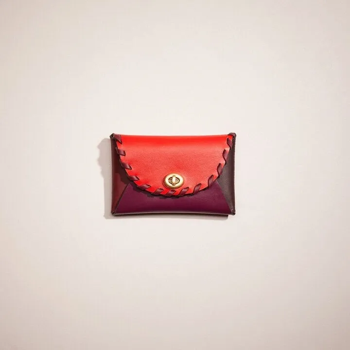 Remade Colorblock Medium Pouch With Whipstitch