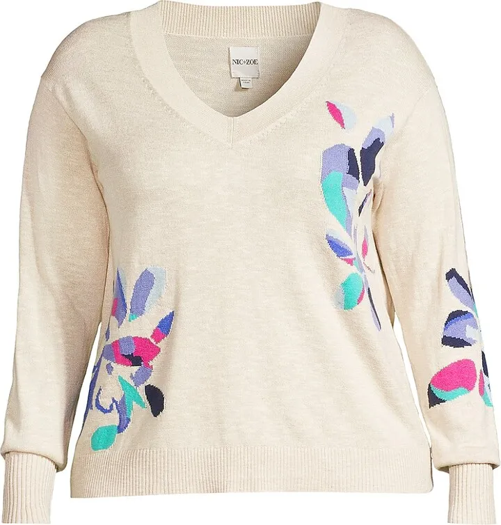 Blooming V-Neck Sweater