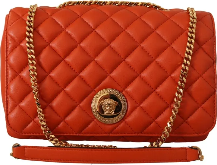 Versace Nappa Leather Medusa Shoulder Women's Bag