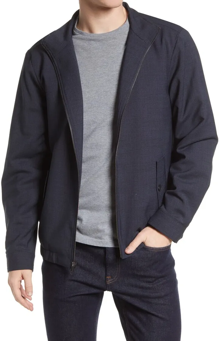 Men's Harrington Wool Bomber Jacket