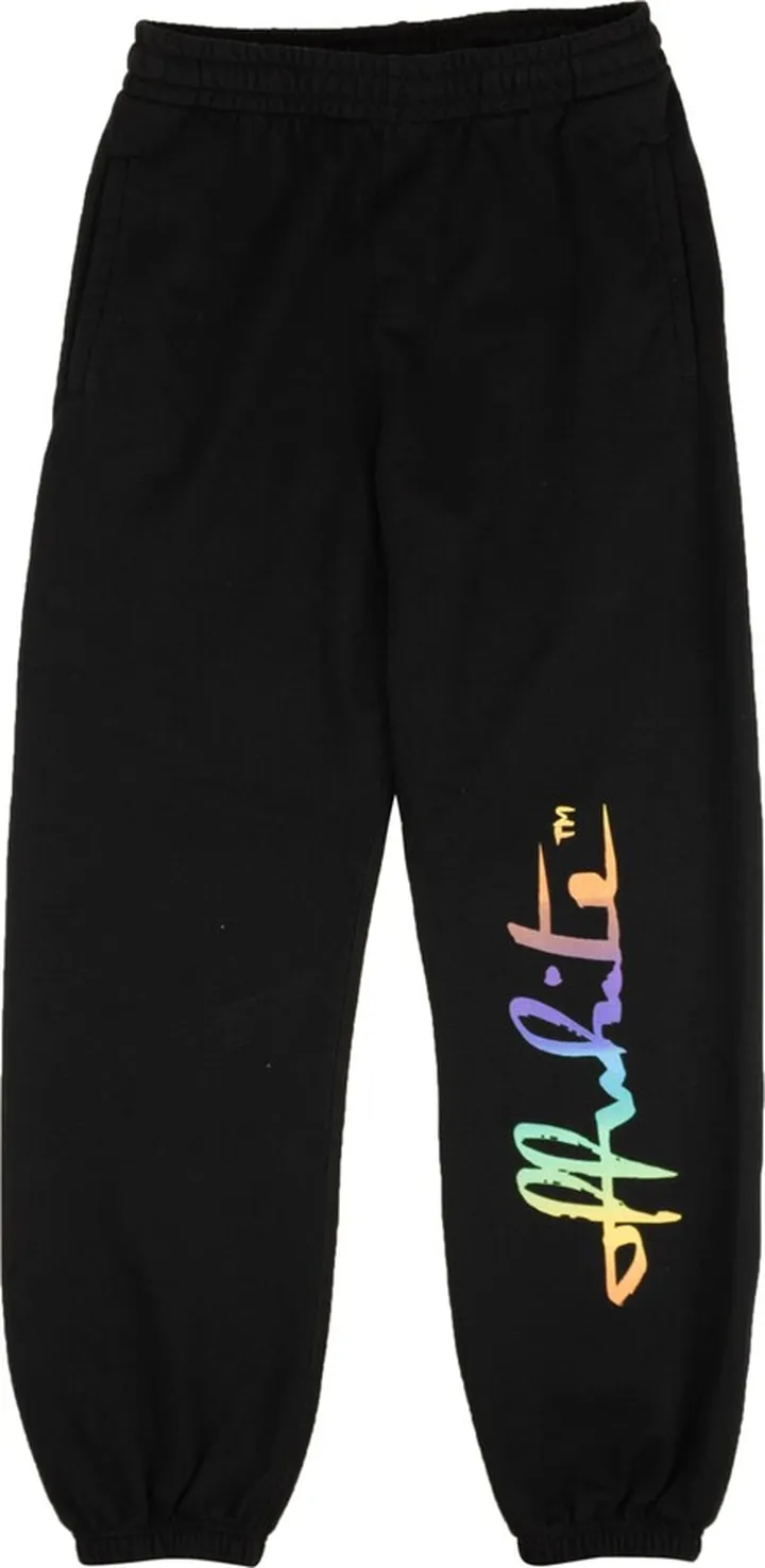Black Rainbow Logo Sweatpants