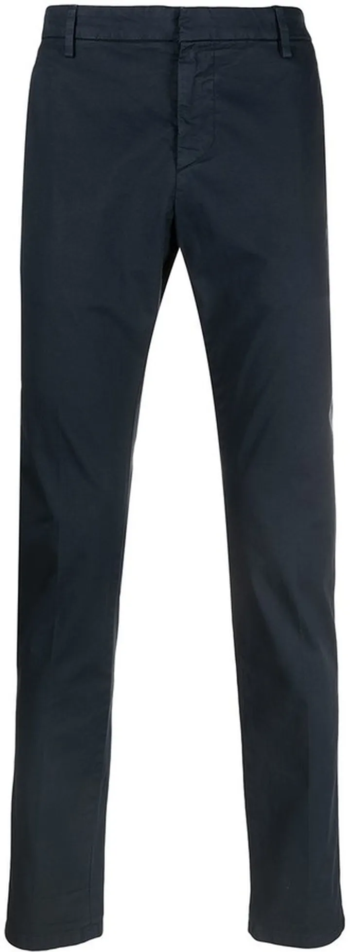 Slim-Fit Cotton Trousers