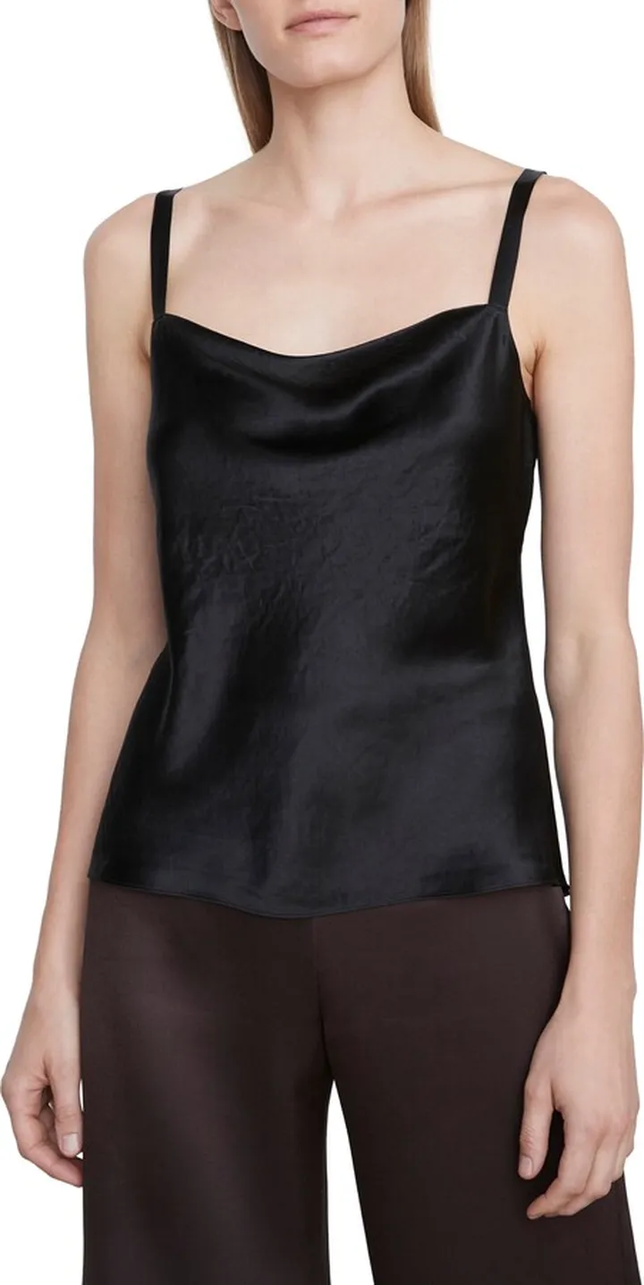 Satin Cowl Neck Camisole