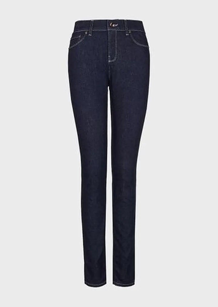 Slim-fit jeans in stretch cotton denim
