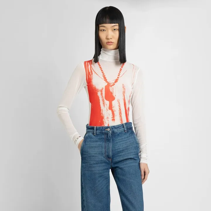 Mm6 Maison Margiela Woman White Tops