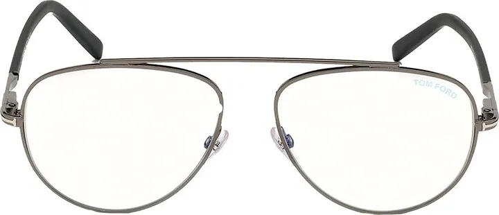 Tom Ford FT 5622-B 008 Unisex Aviator Eyeglasses Silver 57mm