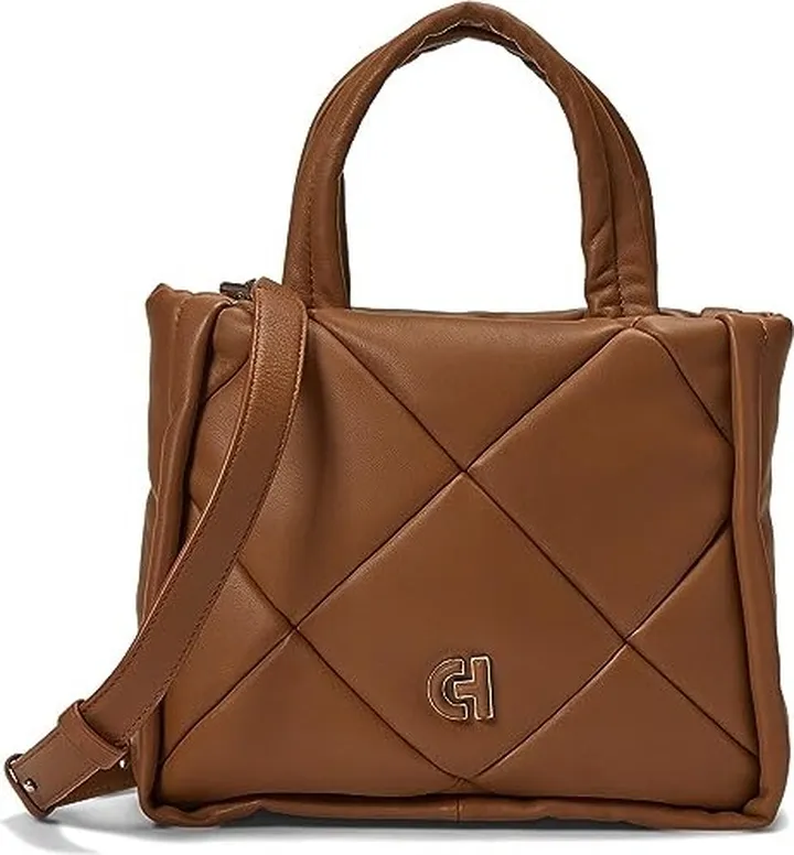 Cole Haan Quilted Tote Bag (New Caramel) Handbags