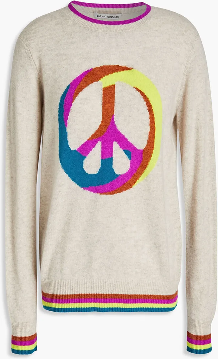 Intarsia cashmere sweater