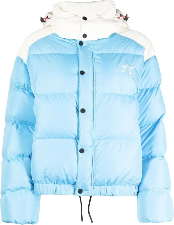 Moment logo-print puffer jacket