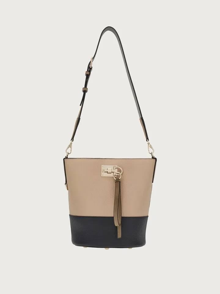 Ferragamo Women Ferragamo Studio Bucket bag Beige