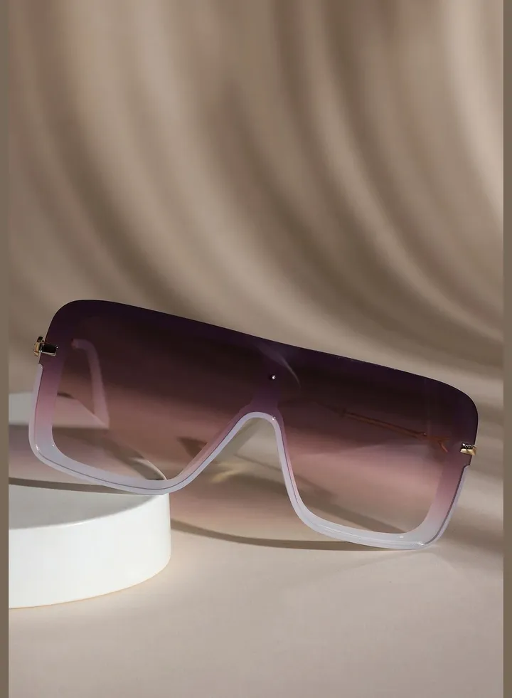 Polarized Alloy Full Rim Oversized Sunglass For Women
