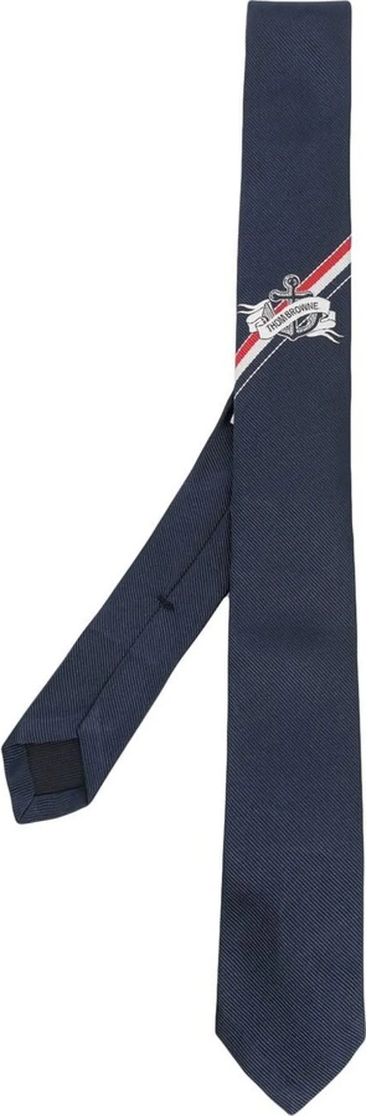 Anchor-Logo Silk Tie